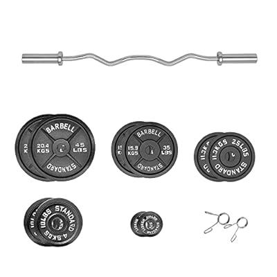Best Deal for IFAST Home Gym Curl Barbell Weight Sets Olympic