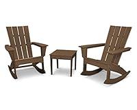 Algopix Similar Product 3 - POLYWOOD Quattro Rocking Chair Set, Teak