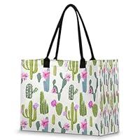 Algopix Similar Product 17 - POFATO Tote Bag for Women Cactus Flower