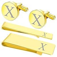 Algopix Similar Product 17 - BodyJ4You 4PC Cufflinks Tie Bar Money