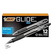Algopix Similar Product 2 - BIC Glide Bold Black Ballpoint Pens