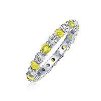 Algopix Similar Product 6 - Cubic Zirconia Yellow White Alternating