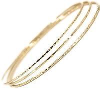 Algopix Similar Product 3 - 14k gold filled Bangles hammered slip