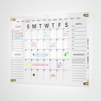 Algopix Similar Product 14 - Acrylic Wall Monthly Dry Erase Board