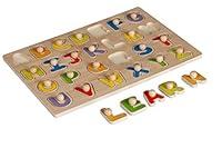 Algopix Similar Product 12 - Toysters Wooden Alphabet Peg Puzzle for