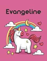 Algopix Similar Product 3 - Evangeline Unicorn Notebook Personal