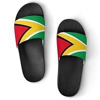 Algopix Similar Product 4 - Ksusbud Flag of Guyana Unisex Slide