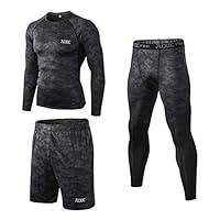 Algopix Similar Product 8 - YongYao Mens Compression Long Sleeve