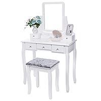 Algopix Similar Product 8 - BEWISHOME Vanity Set with Mirror 