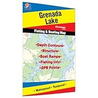 Algopix Similar Product 17 - Grenada Lake Fishing Map