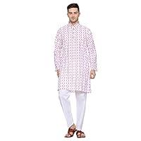 Algopix Similar Product 1 - ITOS365 Men Cotton Printed Kurta Pyjama