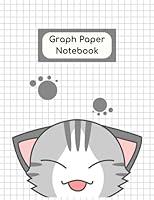 Algopix Similar Product 3 - Cat Graph Paper Notebook Grid Paper