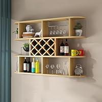 Algopix Similar Product 15 - SUZEPER Wall Mounted Wooden Wine Rack