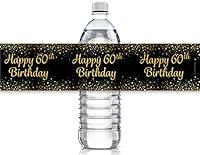 Algopix Similar Product 3 - Black and Gold 60th Birthday Party