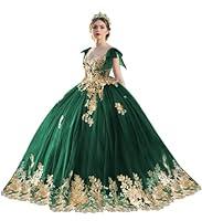 Algopix Similar Product 13 - TRHTX Mexican Green Quinceanera Dresses