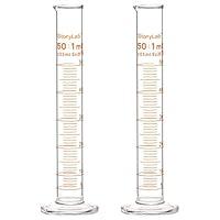 Algopix Similar Product 14 - StonyLab 2Pack 50ml Borosilicate Glass