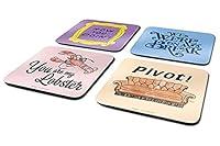 Algopix Similar Product 11 - Friends Set of 4 Cork Coasters with