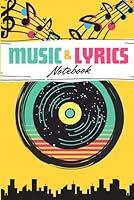 Algopix Similar Product 20 - Music  Lyrics Notebook Vibrant