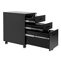 Algopix Similar Product 19 - ModernLuxe 3Drawer Mobile File Cabinet