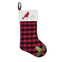 Algopix Similar Product 8 - GALLERIE II Cardinal Plaid Stocking