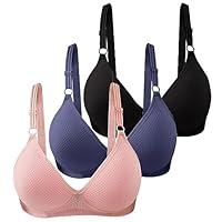 Algopix Similar Product 5 - BSYzXew 3PC Wireless Bras for Older