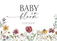 Algopix Similar Product 15 - Baby In Bloom Guest Book Gift Log 