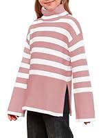 Algopix Similar Product 2 - Meikulo Girls Striped Sweaters Kids