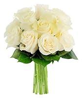 Algopix Similar Product 16 - KaBloom Bouquet of 12 Fresh White Roses