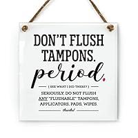 Algopix Similar Product 13 - 6x6 Inch Funny Chic Bathroom Sign 
