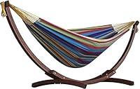 Algopix Similar Product 9 - Double Cotton Hammock with Solid Pine
