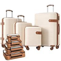 Algopix Similar Product 16 - 4Piece Luggage Set ABS Suitcase