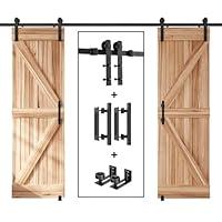 Algopix Similar Product 7 - EaseLife 12 FT Double Sliding Barn Door