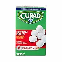Algopix Similar Product 6 - Curad Sterile Cotton Balls, 1", 130/Box