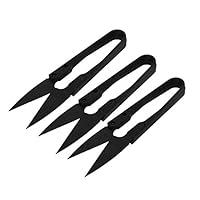 Algopix Similar Product 9 - uxcell 3 Pcs Black Metal Mini U Shape
