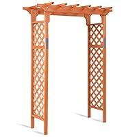 Algopix Similar Product 3 - Giantex 88inch Wood Garden Arbor