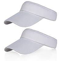 Algopix Similar Product 18 - 2Pack White Sun Visor for Girls Women