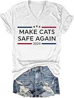 Algopix Similar Product 8 - Make Cats Safe Again ShirtMake Cats