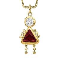 Algopix Similar Product 11 - IceCarats 10K Yellow Gold Girl Necklace