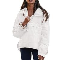 Algopix Similar Product 12 - Womens Quilted Pullover Puffer Jacket