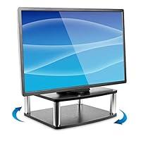 Algopix Similar Product 10 - MountIt 2Tier Turntable TV Stand 