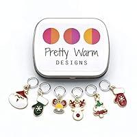 Algopix Similar Product 2 - Christmas Stitch Markers up to US 8