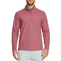 Algopix Similar Product 1 - Rouen Mens Pullover Quarter Zip Dry Fit