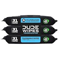 Algopix Similar Product 12 - DUDE Wipes  Flushable Wipes  3 Pack