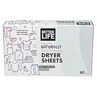 Algopix Similar Product 1 - Better Life Dryer Sheets  Unscented 
