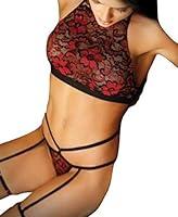 Algopix Similar Product 11 - Love Potion Halter Lace Bralette With