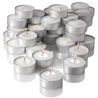 Algopix Similar Product 5 - Tealight Candles White Unscented Set of