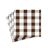 Algopix Similar Product 9 - Gingham Paper Cocktail Napkins in