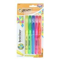 Algopix Similar Product 1 - BIC HIGHLIGHTER 5 COLORS