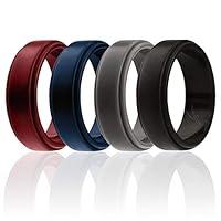 Algopix Similar Product 1 - ROQ Silicone Wedding Ring For Men 4