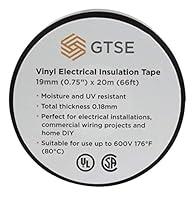 Algopix Similar Product 2 - GTSE Black Electrical Tape 1 Roll 